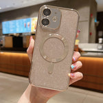 Glitter Electroplating MagSafe TPU Phone Case, For iPhone 13 Pro Max, For iPhone 13 Pro, For iPhone 13, For iPhone 12, For iPhone 12 Pro Max, For iPhone 12 Pro