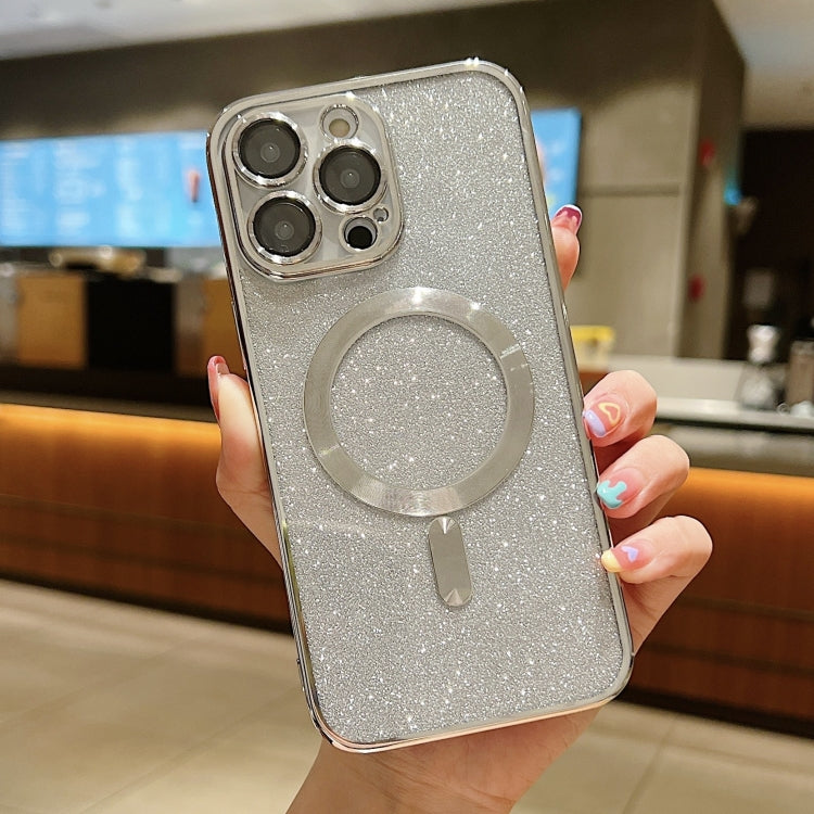 Glitter Electroplating MagSafe TPU Phone Case, For iPhone 16 Pro, For iPhone 16 Plus, For iPhone 16, For iPhone 15 Pro Max, For iPhone 15 Pro, For iPhone 15 Plus