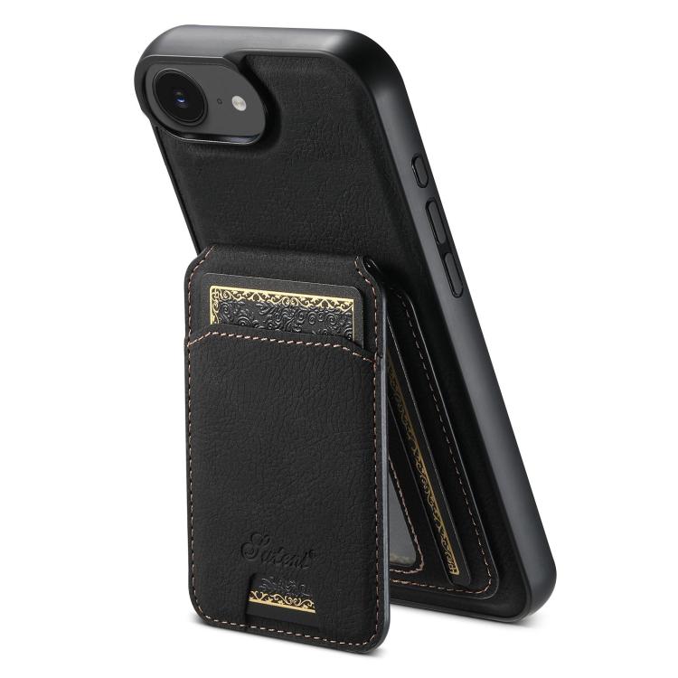 Suteni H16 Litschi-Textur Leder Abnehmbare Brieftasche Handyhülle, Für iPhone 17e / 16e, Für iPhone 17 Pro Max, Für iPhone 17 Pro, Für iPhone 17, Für iPhone Air, Für iPhone 16 Pro Max, Für iPhone 16 Pro, Für iPhone 16 Plus, Für iPhone 16