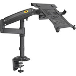 NB H100-FP Für 10-17 Zoll Gasfedermechanismus Vollbeweglicher Arm VESA Platte Desktop Laptophalterung, NB H100-FP