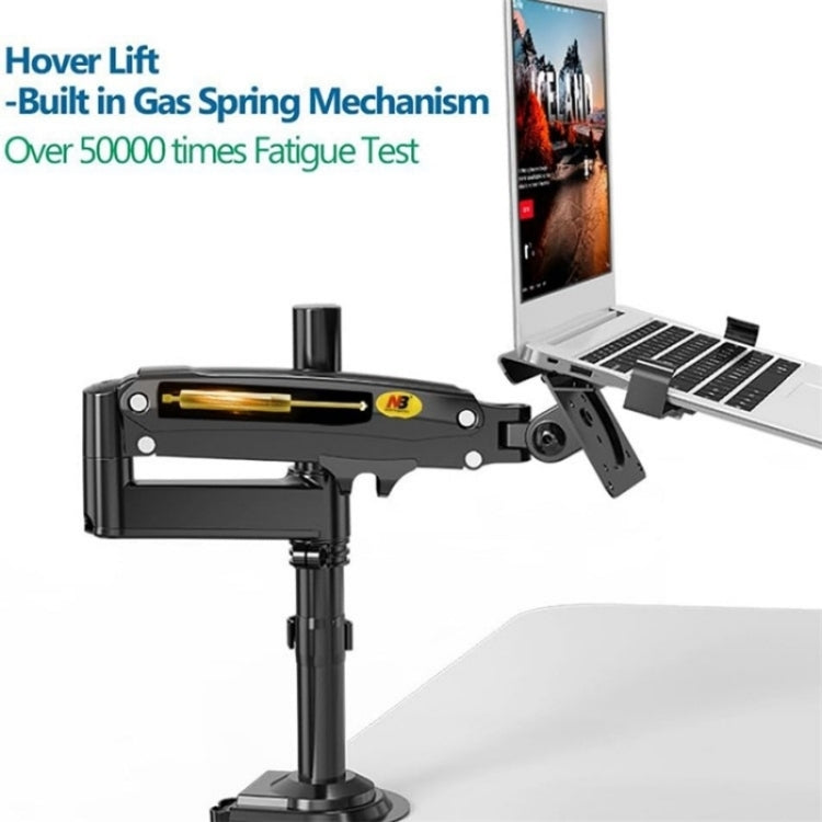 NB H100-FP Für 10-17 Zoll Gasfedermechanismus Vollbeweglicher Arm VESA Platte Desktop Laptophalterung, NB H100-FP