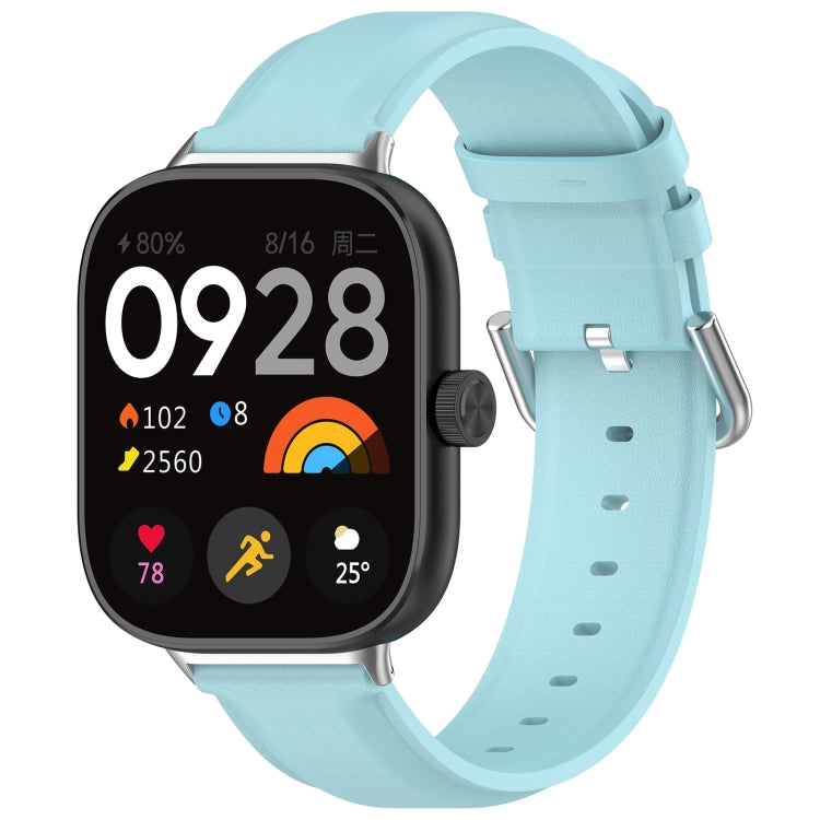 Round Tail Top Layer Leather Watch Band, For Xiaomi Band 10 Pro / Band 9 Pro / Band 8 Pro, For Redmi Watch 6 / Watch 5 / Watch 4
