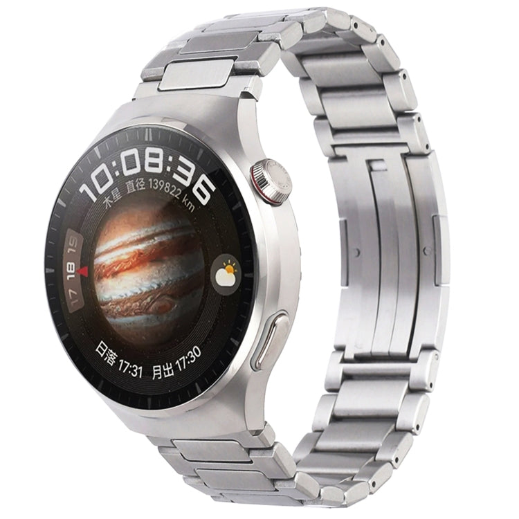 H-Shaped Folding Buckle Stainless Steel Metal Watch Band, For Huawei Watch GT4 46mm, For Huawei Watch 4 / 4 Pro, For Huawei Watch Ultimate / Buds, For Huawei Watch GT3 SE, For Huaei Watch 3 Pro New, For Huawei Watch GT3 Pro 46mm / Watch GT3 46mm       ...
