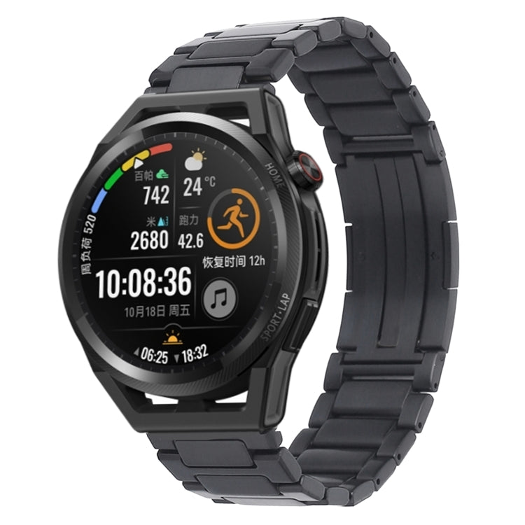 H-Shaped Folding Buckle Stainless Steel Metal Watch Band, For Huawei Watch GT4 46mm, For Huawei Watch 4 / 4 Pro, For Huawei Watch Ultimate / Buds, For Huawei Watch GT3 SE, For Huaei Watch 3 Pro New, For Huawei Watch GT3 Pro 46mm / Watch GT3 46mm       ...