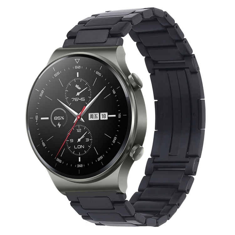 H-Shaped Folding Buckle Stainless Steel Metal Watch Band, For Huawei Watch GT4 46mm, For Huawei Watch 4 / 4 Pro, For Huawei Watch Ultimate / Buds, For Huawei Watch GT3 SE, For Huaei Watch 3 Pro New, For Huawei Watch GT3 Pro 46mm / Watch GT3 46mm       ...