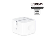 PD35W USB-C / Type-C Port Ladegerät mit 1m Typ-C auf Typ-C Datenkabel, UK Stecker, UK Stecker + Typ-C Kabel