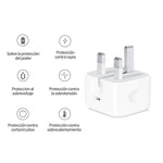 PD35W USB-C / Type-C Port Ladegerät mit 1m Typ-C auf Typ-C Datenkabel, UK Stecker, UK Stecker + Typ-C Kabel
