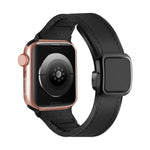 Faltbares, magnetisches Silikonarmband mit quadratischer Schnalle, passend für Apple Watch Series 4 (44 mm), Apple Watch Series 4 (40 mm), Apple Watch Series 3 (38 mm) und Apple Watch Series 3 (42 mm).