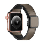 Faltbares, magnetisches Silikonarmband mit quadratischer Schnalle, passend für Apple Watch Series 4 (44 mm), Apple Watch Series 4 (40 mm), Apple Watch Series 3 (38 mm) und Apple Watch Series 3 (42 mm).