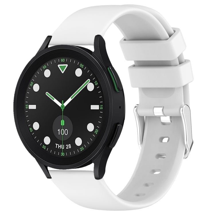 20mm glattes einfarbiges Silikon-Uhrenarmband, für Samsung Galaxy Watch 5 Pro Golf Edition, für Samsung Galaxy Watch 5 Golf Edition, für Samsung Galaxy Watch 5 44mm, für Samsung Galaxy Watch 5 Pro 45mm