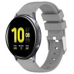 20mm Smooth Solid Color Silicone Watch Band, For Samsung  Galaxy Watch 4 Classic 42mm, For Samsung Galaxy Watch Active 2 44mm, For Samsung Galaxy Watch Active 2 40mm, For Samsung Galaxy Watch 42mm