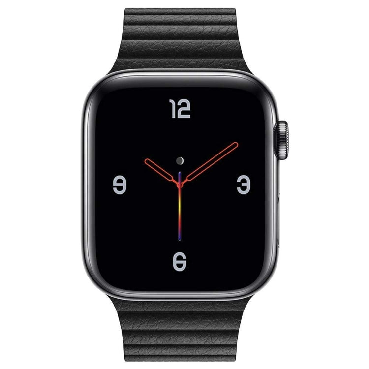 Universelles Leder-Magnetarmband für Apple iWatch1 2 3 4  38mm/40mm, schwarz, blau, rot, weiß, braun