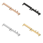 For Samsung Galaxy Fit 3 SM-R390 1 Pair Metal Watch Band Connector, Silver, Black, Gold, Rose Gold