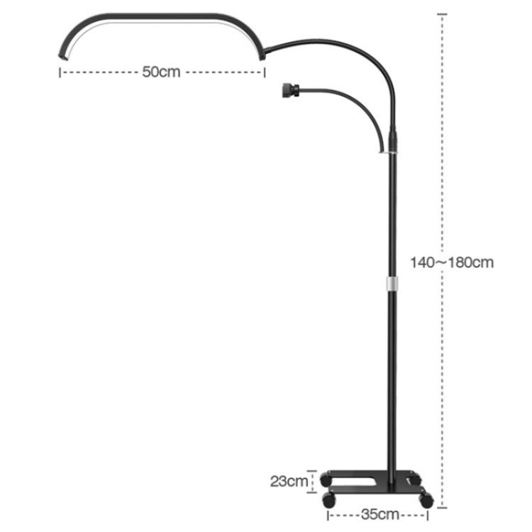 HD-G63X Stehende Fernbedienung Dimmbar LED Mondlampe Maniküre Wimpern Schönheitslampe, US Stecker, UK Stecker, EU Stecker, AU Stecker