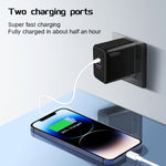 USB 67W / Typ-C PD 33W Super Fast Charging Volles Protokoll Handy Ladegerät, EU Stecker
