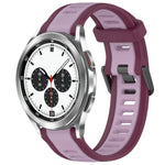 20 mm breites, zweifarbiges Silikonarmband mit Struktur, passend für Samsung Galaxy Watch 4 Classic (42 mm), Samsung Galaxy Watch Active 2 (44 mm), Samsung Galaxy Watch Active 2 (40 mm) und Samsung Galaxy Watch (42 mm).