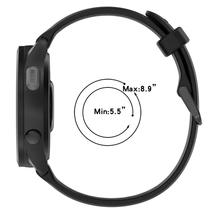 20 mm breites, zweifarbiges Silikonarmband mit Struktur, passend für Samsung Galaxy Watch 4 Classic (42 mm), Samsung Galaxy Watch Active 2 (44 mm), Samsung Galaxy Watch Active 2 (40 mm) und Samsung Galaxy Watch (42 mm).