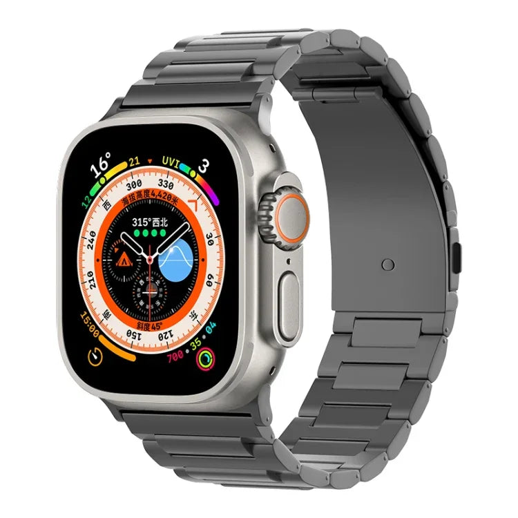 I-förmiges Titan-Armband, für Apple Watch SE 2023 (44 mm), Apple Watch Ultra 2 (49 mm), Apple Watch Series 9 (45 mm), Apple Watch Ultra (49 mm), Apple Watch Series 8 (45 mm), Apple Watch SE 2022 (44 mm), Apple Watch Series 7 (45 mm)