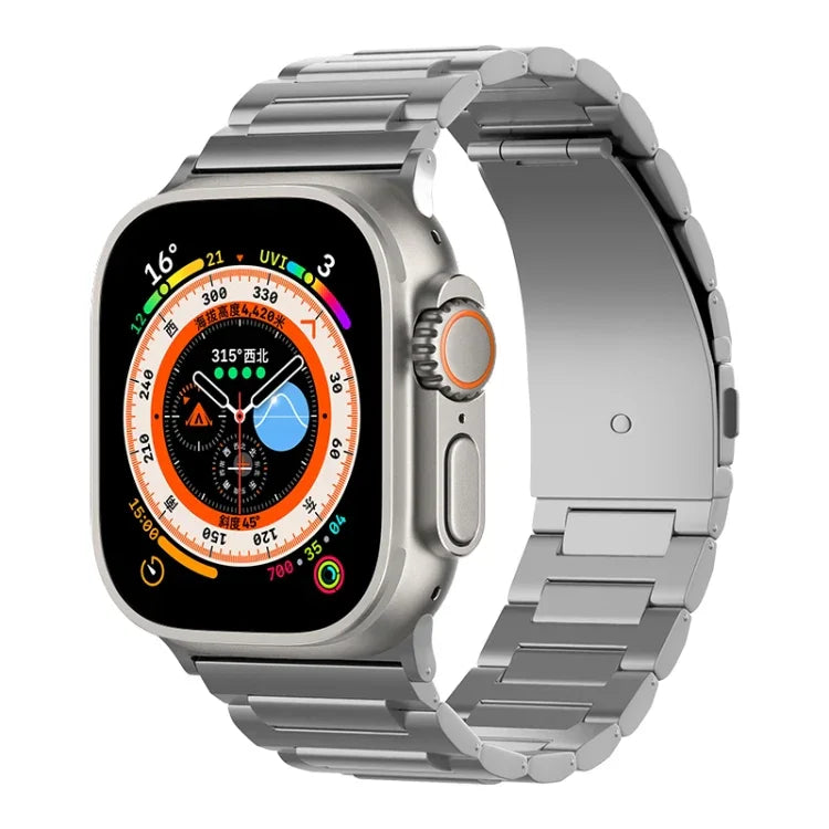 I-förmiges Titan-Armband, für Apple Watch SE 2023 (44 mm), Apple Watch Ultra 2 (49 mm), Apple Watch Series 9 (45 mm), Apple Watch Ultra (49 mm), Apple Watch Series 8 (45 mm), Apple Watch SE 2022 (44 mm), Apple Watch Series 7 (45 mm)