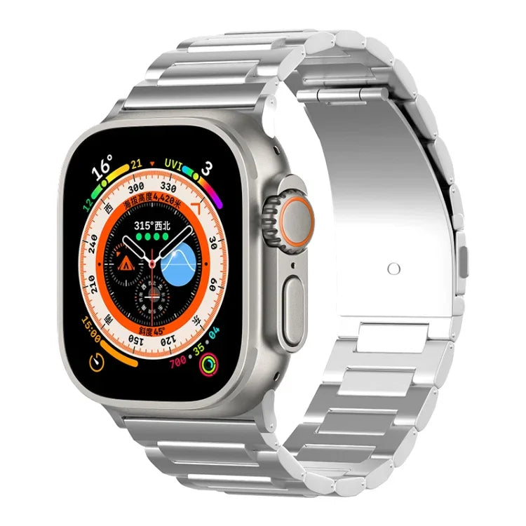 I-förmiges Titan-Armband, für Apple Watch SE 2023 (44 mm), Apple Watch Ultra 2 (49 mm), Apple Watch Series 9 (45 mm), Apple Watch Ultra (49 mm), Apple Watch Series 8 (45 mm), Apple Watch SE 2022 (44 mm), Apple Watch Series 7 (45 mm)