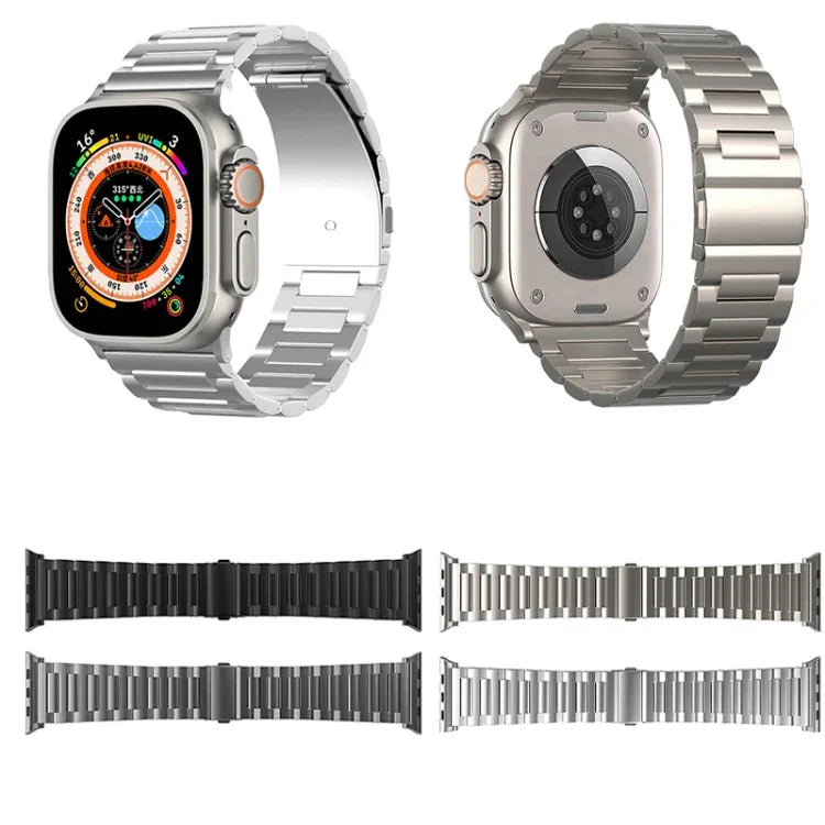 I-förmiges Titan-Armband, für Apple Watch SE 2023 (44 mm), Apple Watch Ultra 2 (49 mm), Apple Watch Series 9 (45 mm), Apple Watch Ultra (49 mm), Apple Watch Series 8 (45 mm), Apple Watch SE 2022 (44 mm), Apple Watch Series 7 (45 mm)