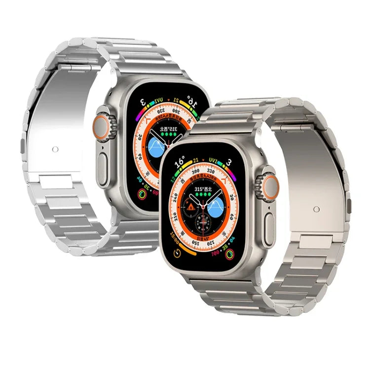 I-förmiges Titan-Armband, für Apple Watch SE 2023 (44 mm), Apple Watch Ultra 2 (49 mm), Apple Watch Series 9 (45 mm), Apple Watch Ultra (49 mm), Apple Watch Series 8 (45 mm), Apple Watch SE 2022 (44 mm), Apple Watch Series 7 (45 mm)