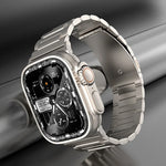 I-förmiges Titan-Armband, für Apple Watch SE 2023 (44 mm), Apple Watch Ultra 2 (49 mm), Apple Watch Series 9 (45 mm), Apple Watch Ultra (49 mm), Apple Watch Series 8 (45 mm), Apple Watch SE 2022 (44 mm), Apple Watch Series 7 (45 mm)