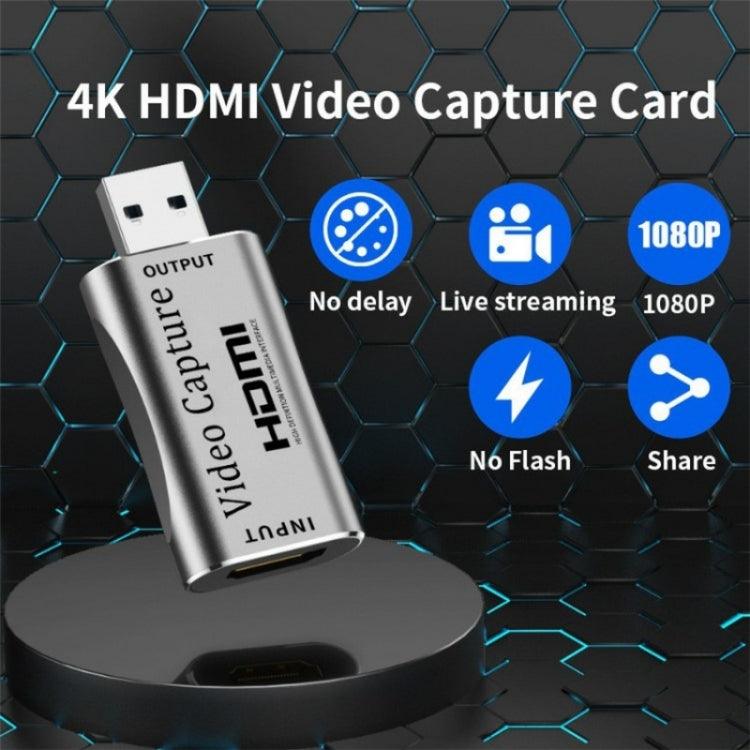 C30 für Live-Gaming-Streaming: Aluminiumlegierung, USB-Stecker auf HDMI-Buchse, HD-Video-Capture-Card, C30