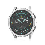 For Samsung Galaxy Watch 7 40mm Single Diamond Hollow PC Watch Protective Case