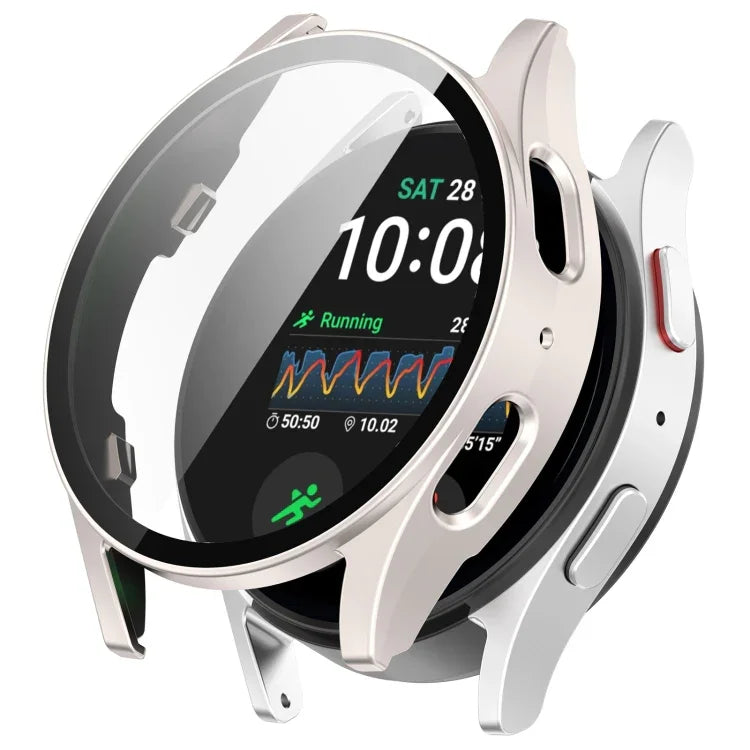 Tempered Film Integrated Waterproof PC Watch Protective Cover, For Samsung Galaxy Watch Ultra 47mm / Ultra 2025, For Samsung Galaxy Watch 7 44mm, For Samsung Galaxy Watch 7 40mm