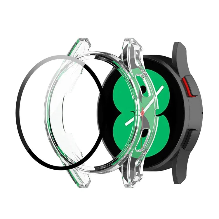 Schutzhülle aus Polycarbonat und gehärtetem Glas für Samsung Galaxy Watch FE 40 mm