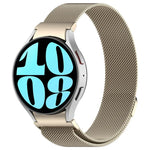 Milan-Armband aus Edelstahl mit Magnetverschluss und Schnellverschluss, passend für Samsung Galaxy Watch FE 40 mm und Samsung Galaxy Watch 7 40/44 mm
