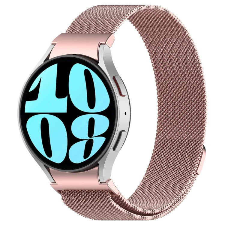 Milan-Armband aus Edelstahl mit Magnetverschluss und Schnellverschluss, passend für Samsung Galaxy Watch FE 40 mm und Samsung Galaxy Watch 7 40/44 mm