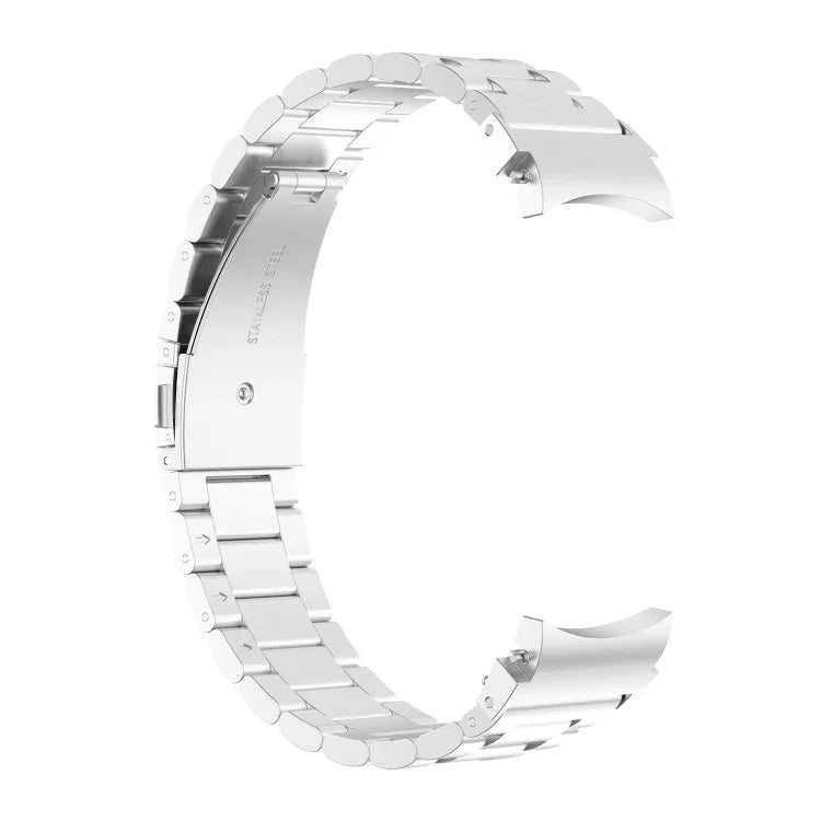 Three Bead Stainless Steel Metal Watch Strap, For Samsung Galaxy Watch Ultra 47mm / Ultra 2025, For Samsung Galaxy Watch FE 40mm, For Samsung Galaxy Watch 7 40 / 44mm