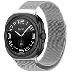 Für Samsung Galaxy Watch Ultra 47 mm Milan Magnetisches Metall-Edelstahlarmband