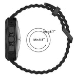 For Galaxy Watch Ultra2 2026 / 2025 / 1 2024 Ocean Hole Dual Buckle Silicone Watch Band, Rock Blue, Pink, Starlight, Dark Blue, Sky Blue, Dark Green, Wine Red, Gray Green, Black, Dark Gray, Orange, White