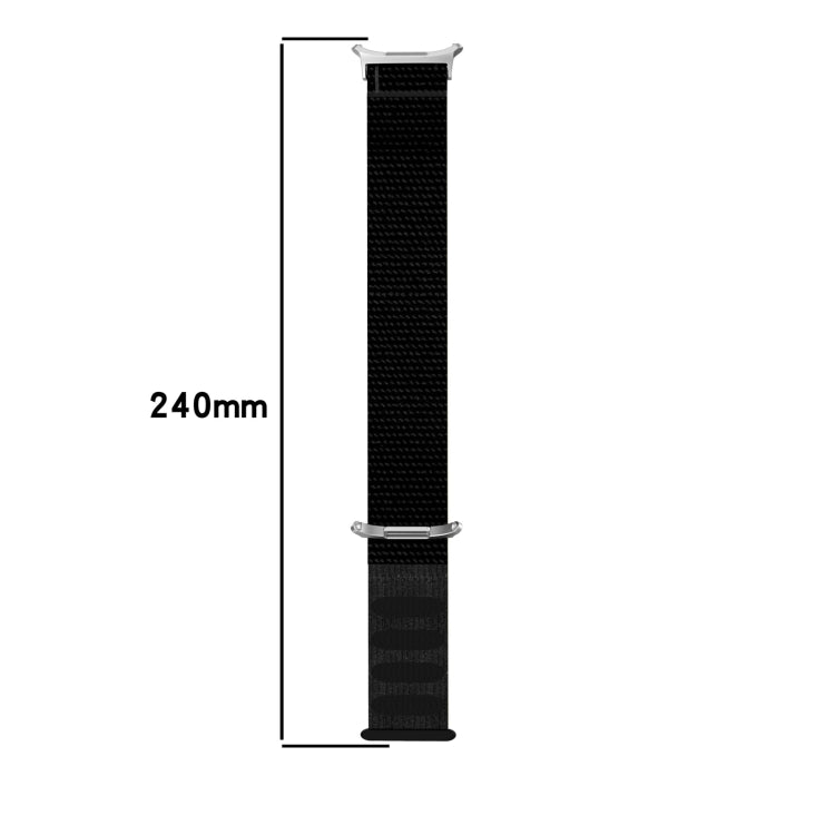 For Galaxy Watch Ultra2 2026 / 2025 / 1 2024 Loop Nylon Hook and Loop Fastener Watch Band, Black, Blue Ocean, Rainbow, Seashell Color, Sea Blue, Gray Blue, Khaki Yellow, Dark Blue, Lime