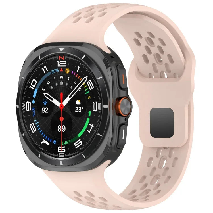 Reverse Buckle Silicone Breathable Watch Band, For Samsung Galaxy Watch Ultra 47mm / Ultra 2025