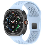Reverse Buckle Silicone Breathable Watch Band, For Samsung Galaxy Watch Ultra 47mm / Ultra 2025