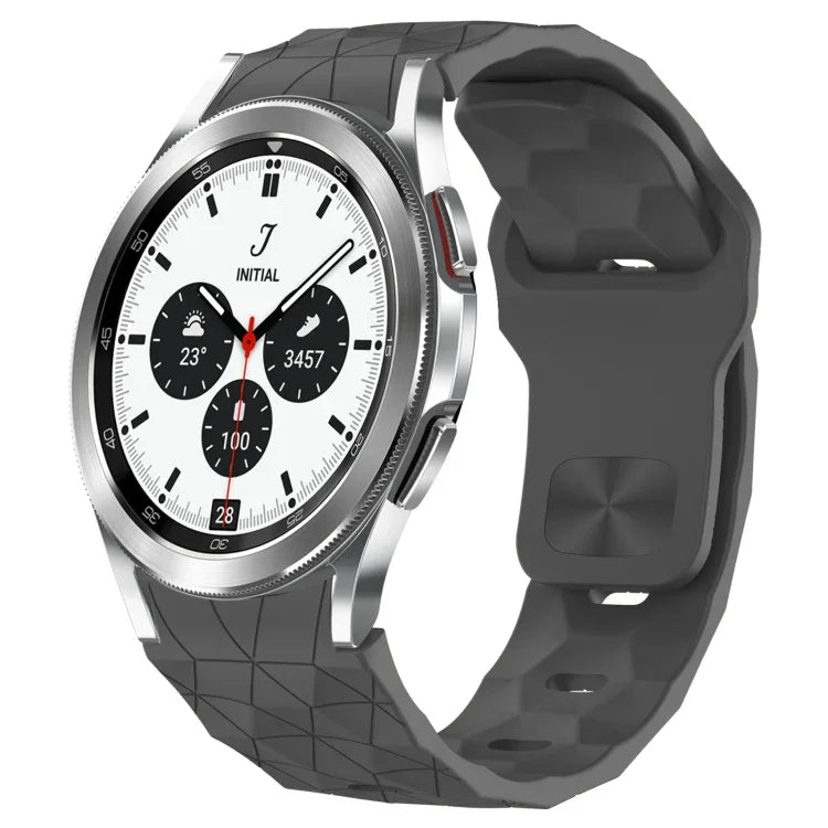 Football Texture Reverse Buckle Silicone Watch Band, For Samsung Galaxy Watch 4 44mm, For Samsung Galaxy Watch 4 40mm, For Samsung  Galaxy Watch 4 Classic 46mm, For Samsung  Galaxy Watch 4 Classic 42mm