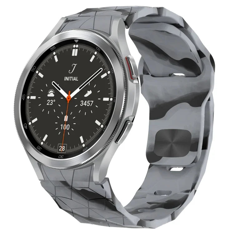 Football Texture Reverse Buckle Silicone Watch Band, For Samsung Galaxy Watch 4 44mm, For Samsung Galaxy Watch 4 40mm, For Samsung  Galaxy Watch 4 Classic 46mm, For Samsung  Galaxy Watch 4 Classic 42mm