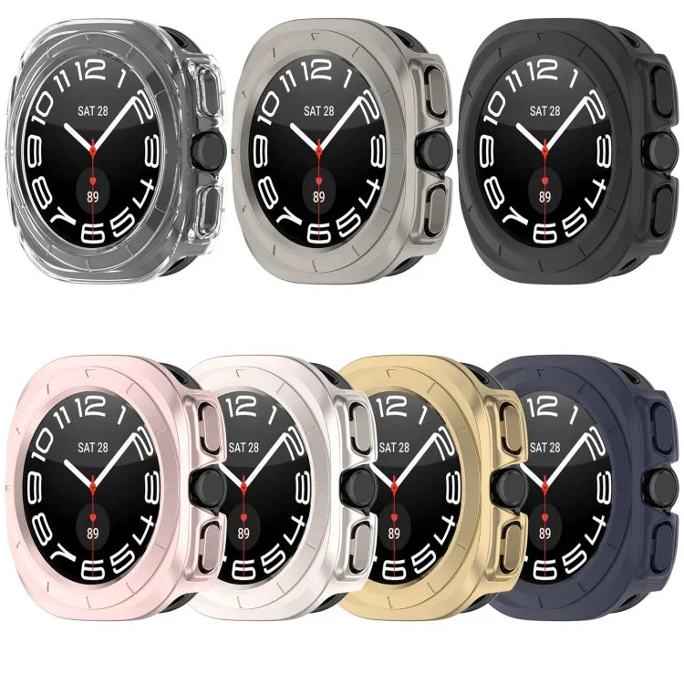Half Coverage Hollowed PC Watch Protective Cover, For Samsung Galaxy Watch Ultra 47mm / Ultra 2025, For Samsung Galaxy Watch 7 44mm, For Samsung Galaxy Watch 7 40mm