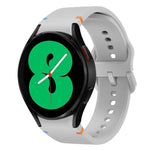Flat Sewing Design Silicone Watch Band, For Sansung Galaxy Watch5 Pro 45mm, Fou Samsung Galaxy Watch 4 40 / 44mm, For Samsung Galaxy Watch 4 Classic 42 / 46mm