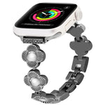Metallarmband mit vierblättrigem Kleeblatt und Schnellverschluss, für Apple Watch Series 3 (38 mm) und Apple Watch Series 3 (42 mm)