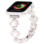 Metallarmband mit vierblättrigem Kleeblatt und Schnellverschluss, für Apple Watch Series 3 (38 mm) und Apple Watch Series 3 (42 mm)