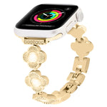 Metallarmband mit vierblättrigem Kleeblatt und Schnellverschluss, für Apple Watch Series 3 (38 mm) und Apple Watch Series 3 (42 mm)