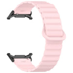 Für Samsung Galaxy Watch Ultra 47 mm, zweifarbiges magnetisches Silikonarmband mit Punktmuster