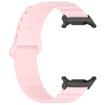 Für Samsung Galaxy Watch Ultra 47 mm, zweifarbiges magnetisches Silikonarmband mit Punktmuster
