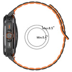 Für Samsung Galaxy Watch Ultra 47 mm, zweifarbiges magnetisches Silikonarmband mit Punktmuster