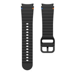 Wellenmuster genähtes Silikon-Uhrenarmband, für Samsung Galaxy Watch 7 40 / 44mm, für Samsung Galaxy Watch 6 Classic, für Samsung Galaxy Watch 6 40 / 44mm, für Samsung Galaxy Watch 5 40 / 44mm